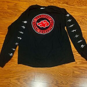 Naruto Shippuden - Akatsuki Anti-Village Symbols Long-Sleeve Shirt